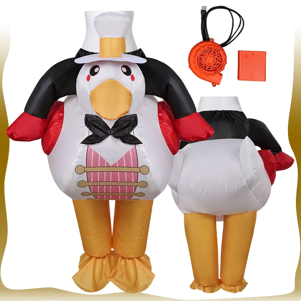 

Надувной костюм Люцифера для косплея, одежда для взрослых, фантазия, надувная одежда с уткой, маскировочная одежда, реквизит, карнавальный костюм на Хэллоуин