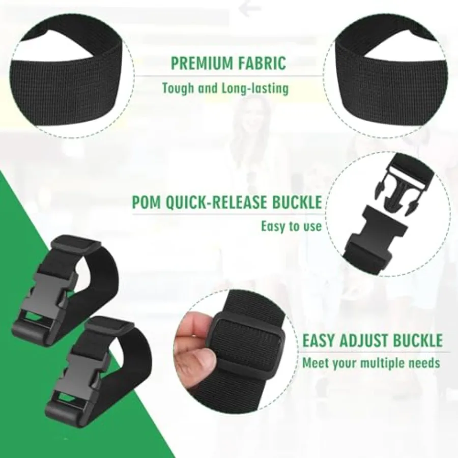 2PCS 22 inch Add a Bag Luggage Straps for Suitcase, Adjustable Suitcase Strap, Travel Accessories Travel Attachment for Connect