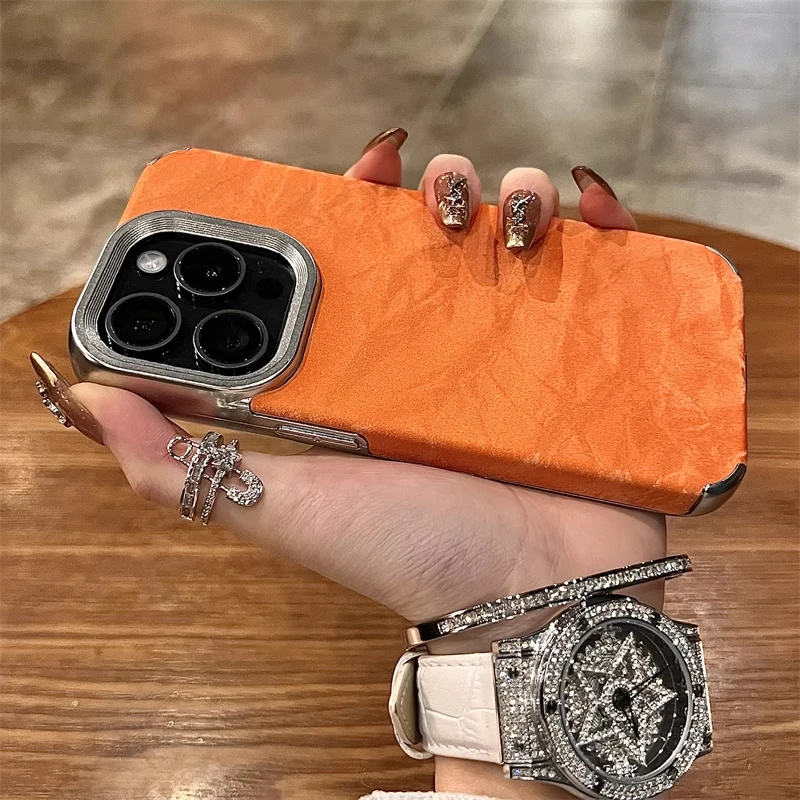 Winter Snow Mountain Velvet Pattern Silicone Case For iPhone 16 15 14 Plus 13 12 11 Pro Max Plating Shockproof Bumper Soft Cover