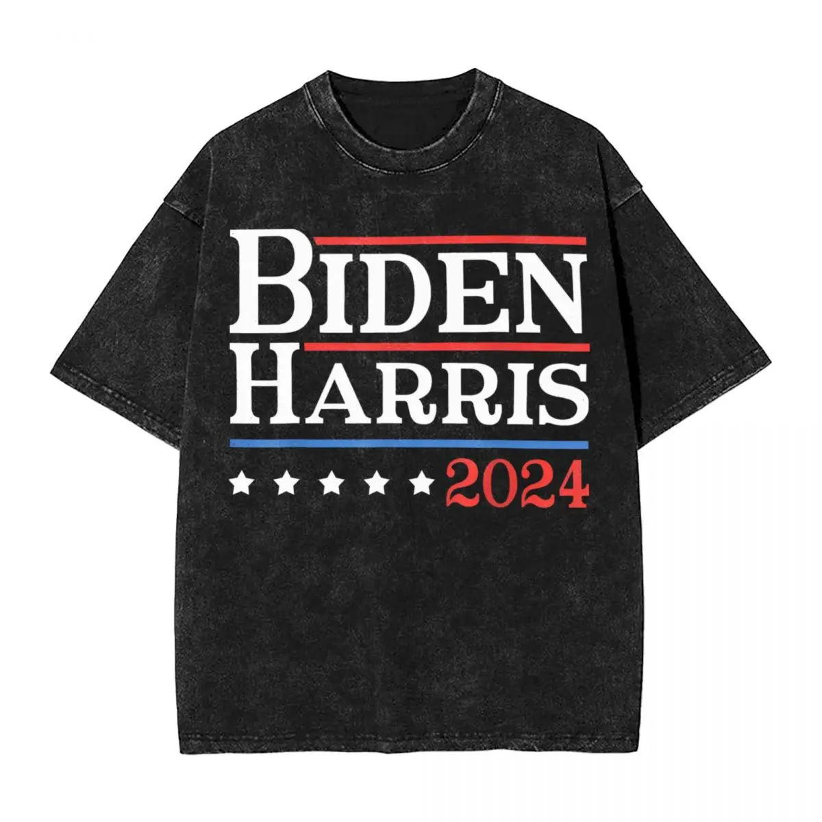 Washed T Shirts 2024 Harris Joe Biden Hip Hop Novelty T-Shirt Harajuku Streetwear Short Sleeve Summer Tops Tees for Men Women