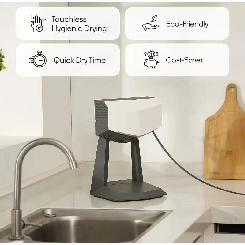 Revsquared Hände trockner mit Zubehör halter und Filter für gewerbliche Wohnzwecke