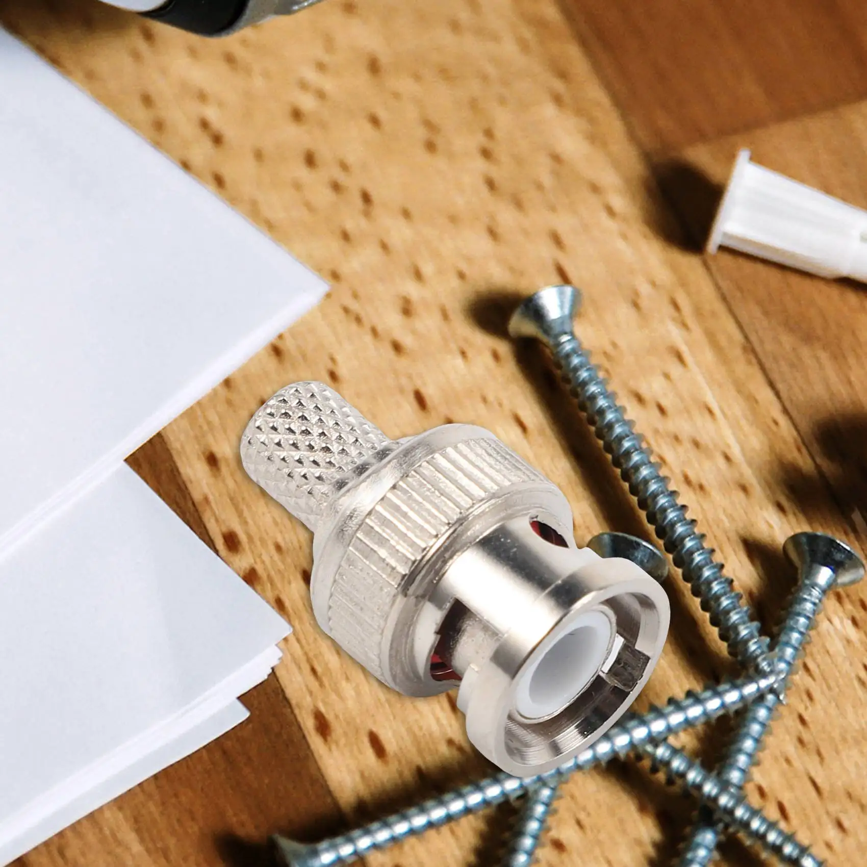 N84R 30PCS BNC Male Crimp Connector For CCTV System Female Coupler Connector BNC