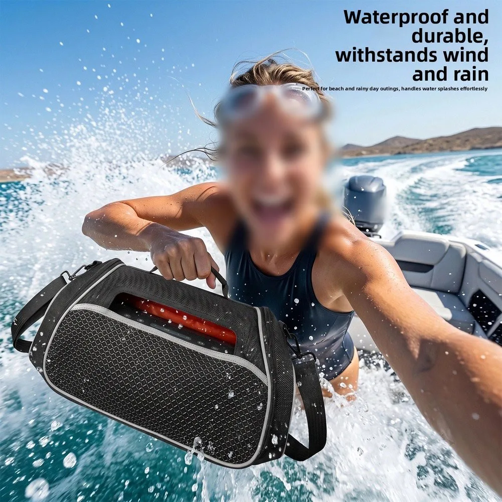 Tragbare Tragetasche für Soundcore Boom2 Plus Lautsprecher, stoßfeste EVA-Hartschalen-Schutztasche mit verstellbarem Riemen – Detail 4