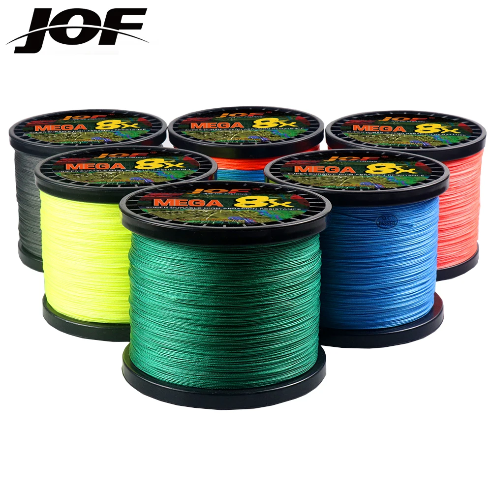 JOF X8 PE Braided Fishing Line Pesca Carp Multifilament Fly Wire Japanese Saltwater 1000M 500M 300M 18LB-78LB