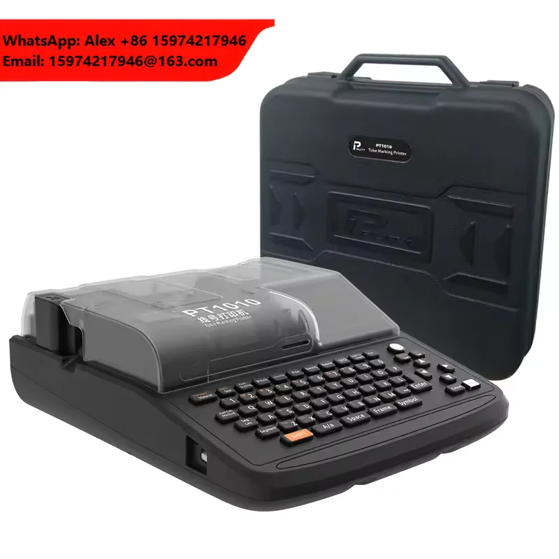 300dpi Thermal Printer Machine Wire Tube Heat Shrink Barcode Label Sticker Cable Marker Label Printer In Stock