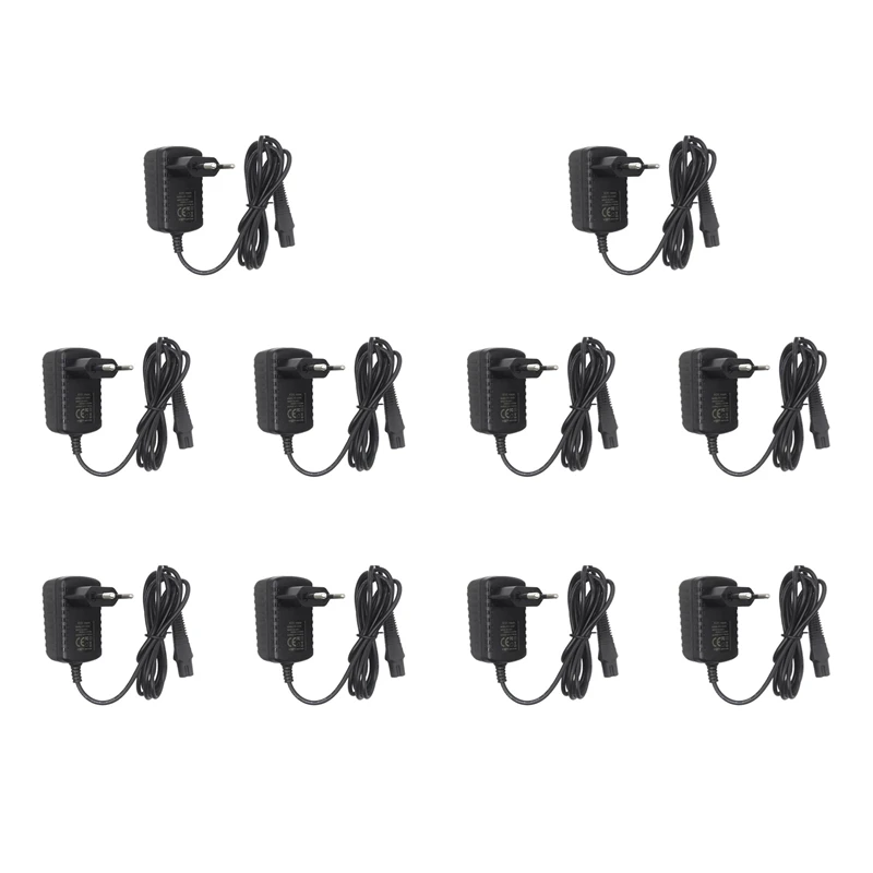 

10X 12V Power Supply Charging Cord Replacement Electric Shaver Razor Charger For Braun Series Z20 Z30 Z4 Eu Plug