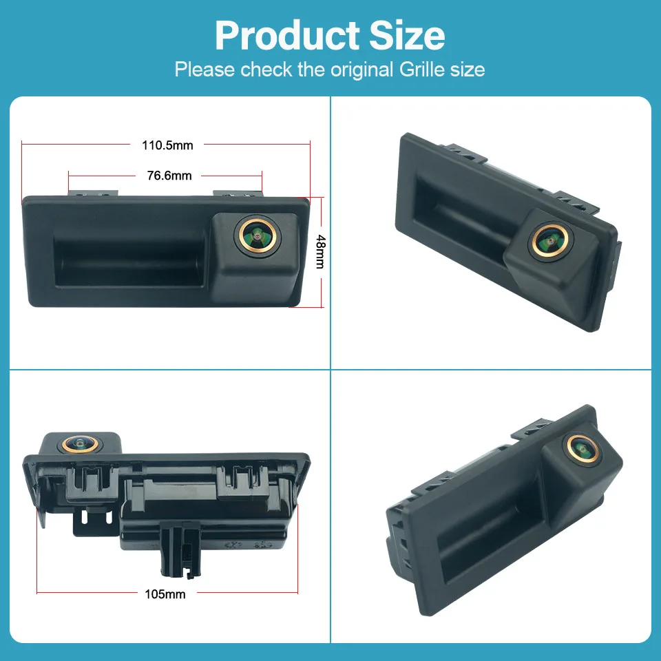 Dynamic Trajectory HD 1080P Rear View Reversing Camera For VW Touran Tiguan T6 Polo Caddy T5 Octavia Audi A4 S4 RS4 A3 Car