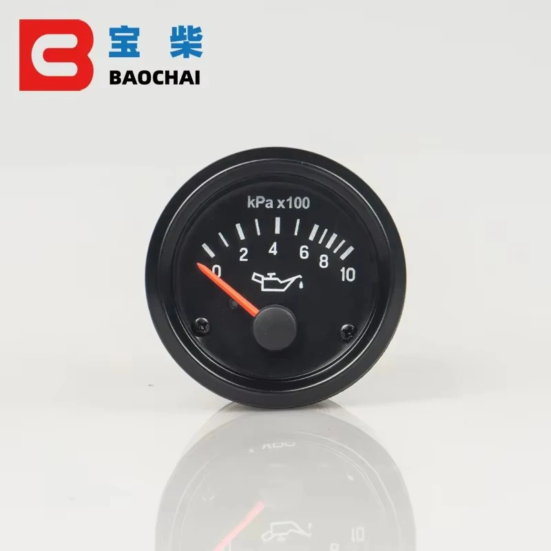 Oil Pressure Gauge  Meter 12V 24V 0-500kPa 0-25bar Car Accessories  Engine Parts