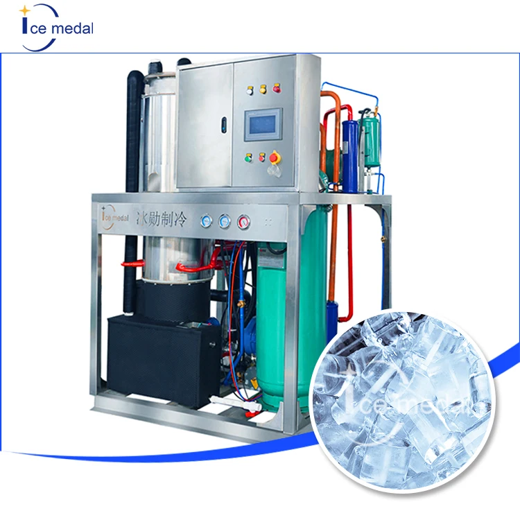 ICEMEDAL Ice Tube Machine China Factory Maquina De Hielo En Tubo 2t Tubular Ice Maker for Cold Drinks