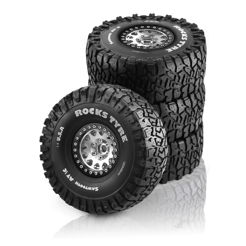 

1,9-дюймовый комплект металлических шин для защиты от удаления ступицы колеса | Муфта диаметром 120 мм и 12 мм. | Подходит для 1/10 альпинистского автомобиля Axial Scx10 Trx4 Trx6 D90 Redcat Gen8