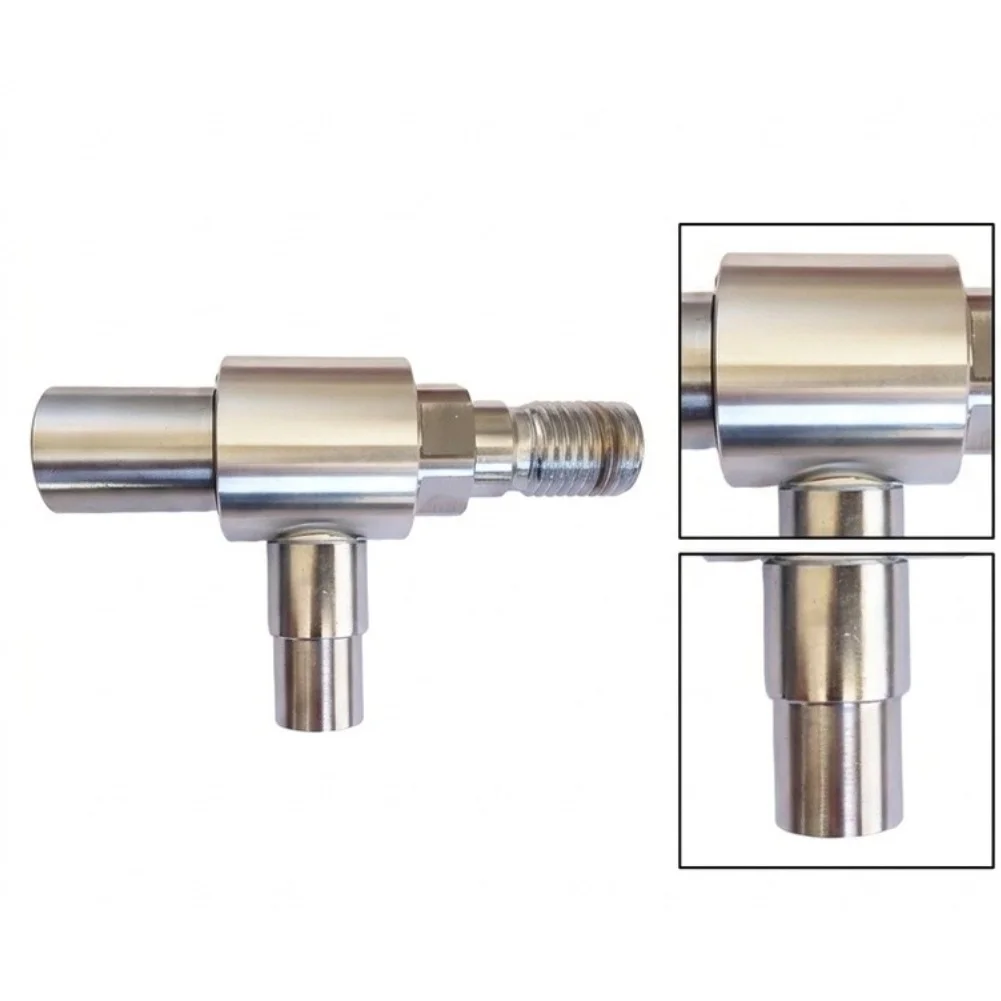 M1-1/4 Female To 1-1/4 Male Water Drill Adapter Aluminum Alloy T-Shape Dust Collection Connector For Diamond Core Drilling Tools