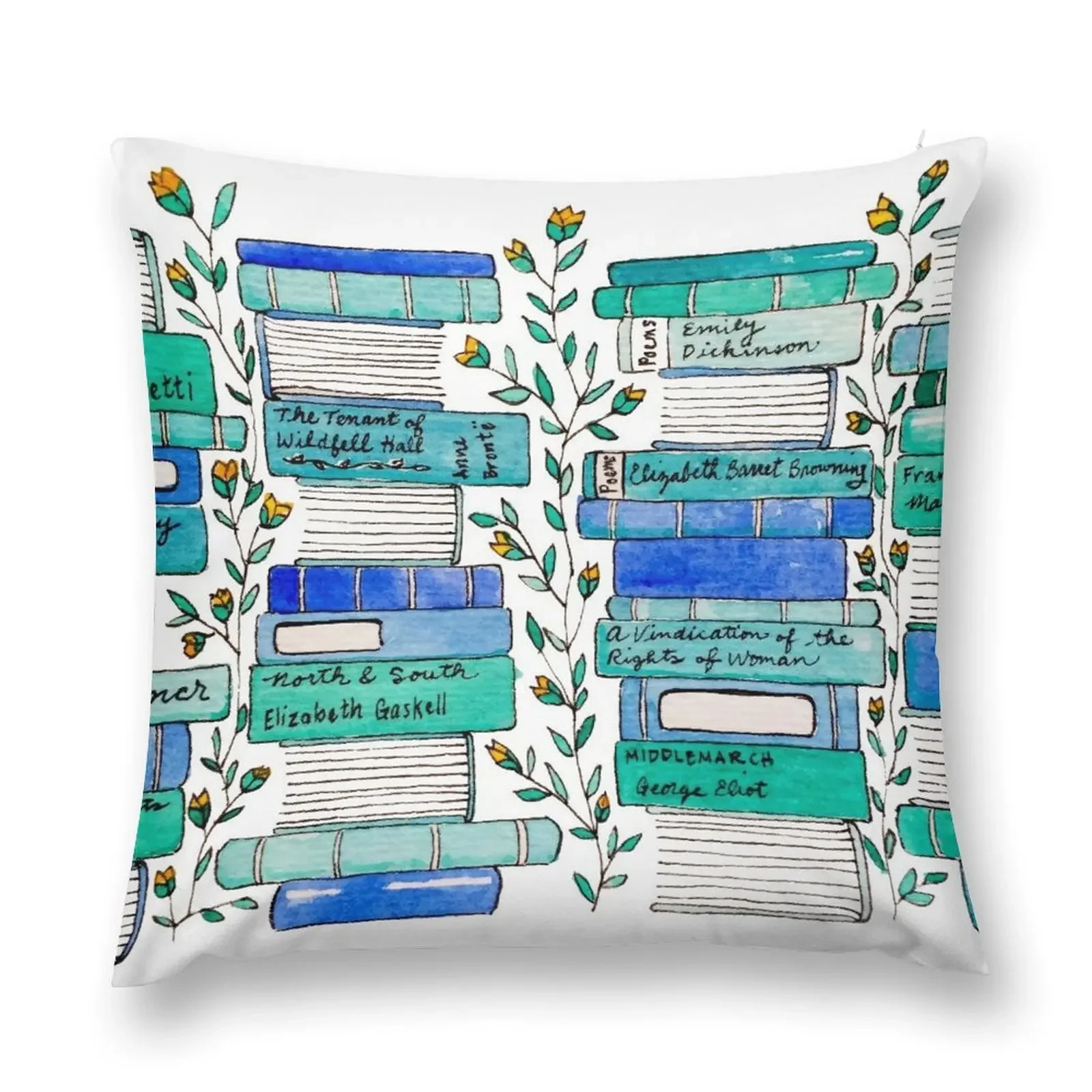 19th Century Women Authors Throw Pillow Pillow Cases christmas ornaments 2025 New year pillow