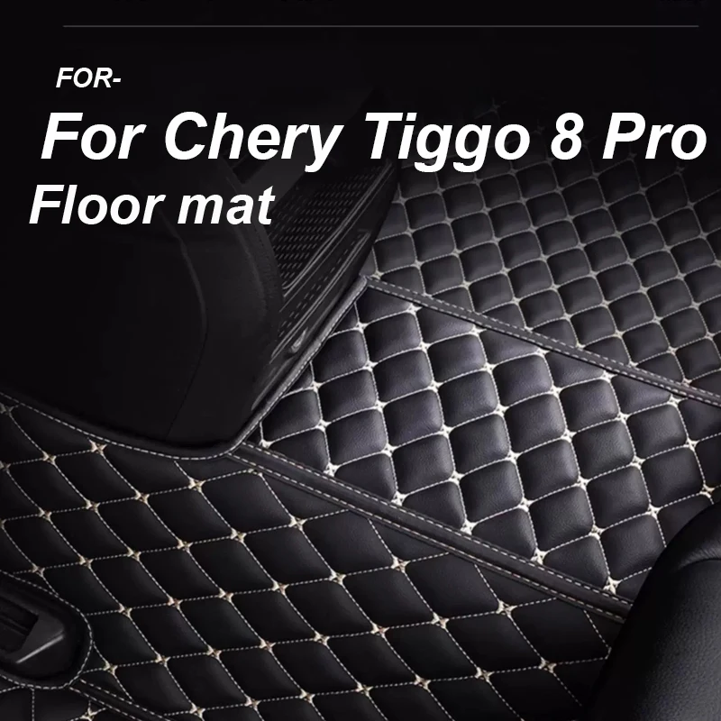 

LUXURY 100% Fit Custom Made Leather Car Floor Mats For Chery Tiggo 8 Pro 2021 Carpets Rugs Foot Pads Accessories
