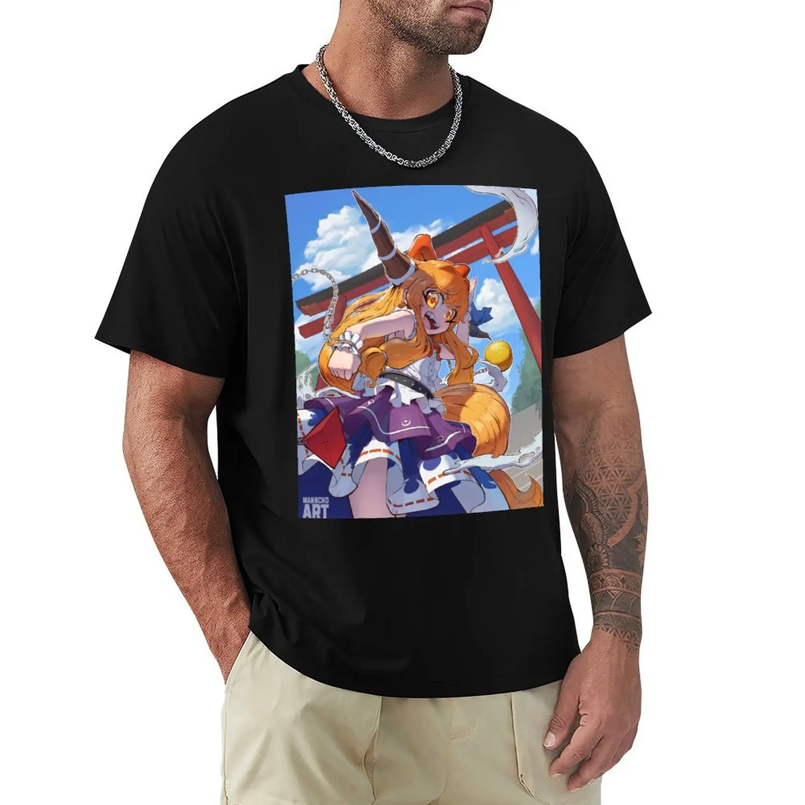 

Touhou Project - Suika Ibuki T-Shirt Casual Street Style Short Sleeve Tee