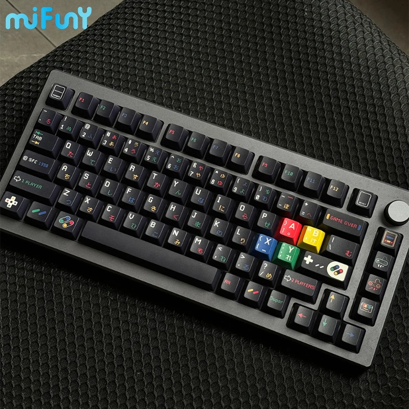 Imagem -04 - Mifuny-sfc Noite Keycaps Grupo Acessórios Teclado Mecânico Pbt Sublimação Dye Personalizado 1990