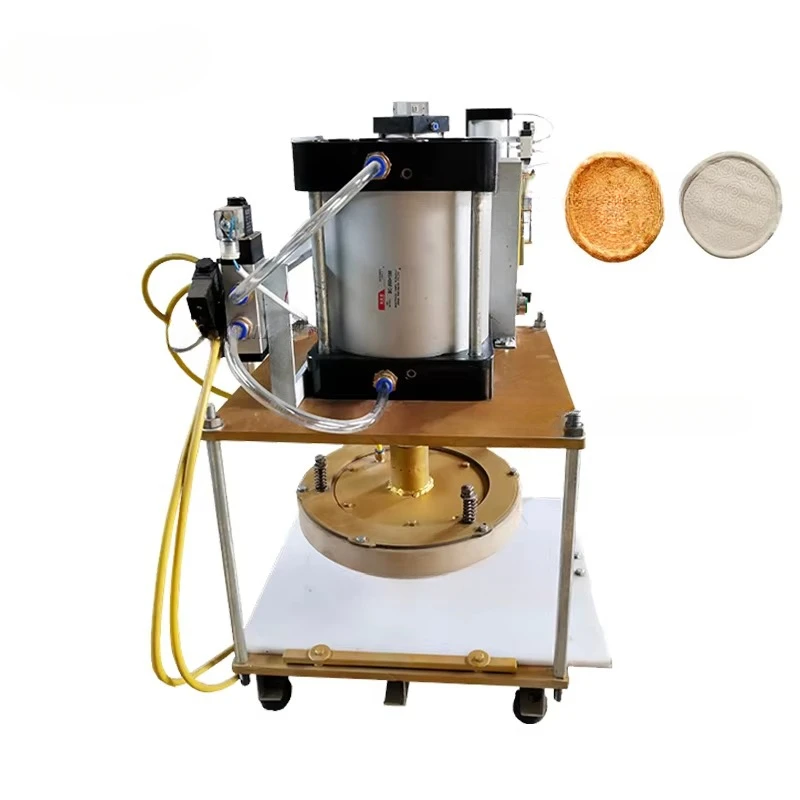 Easily cleaned pizza base making machine restaurant fully automatic roti making machine pizza press 13 inch with crust