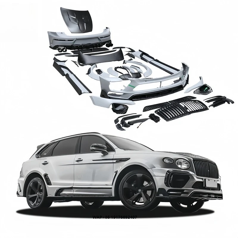 

Suitable forBentley Bentayga 2020-2022 MSY Style Carbon Fiber Front Bumper, Side Skirts, Mirror Cover, Rear Spoiler Body Kit