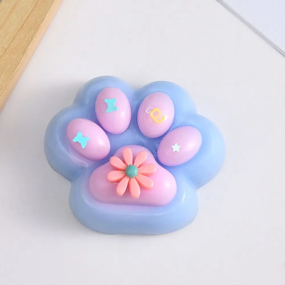 2 teil/satz Sensorischen Spielzeug Weiche Katze Pfote Squeeze Spielzeug Silikon TPR Cartoon Zappeln Spielzeug 3D Nette Katze Pfote Prise Spielzeug praktische Witze