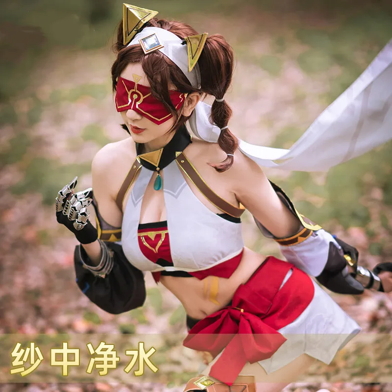 

Genshin Impact Eremite Desert Clearwater Cosplay Costume The Eremites Costume Sumeru Cosplay Halloween Woman Cosplay Game Cloth