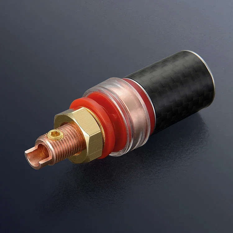 4PCS HI-End Viborg BP604 Pure Copper Carbon Fiber Speaker Terminal Binding Post