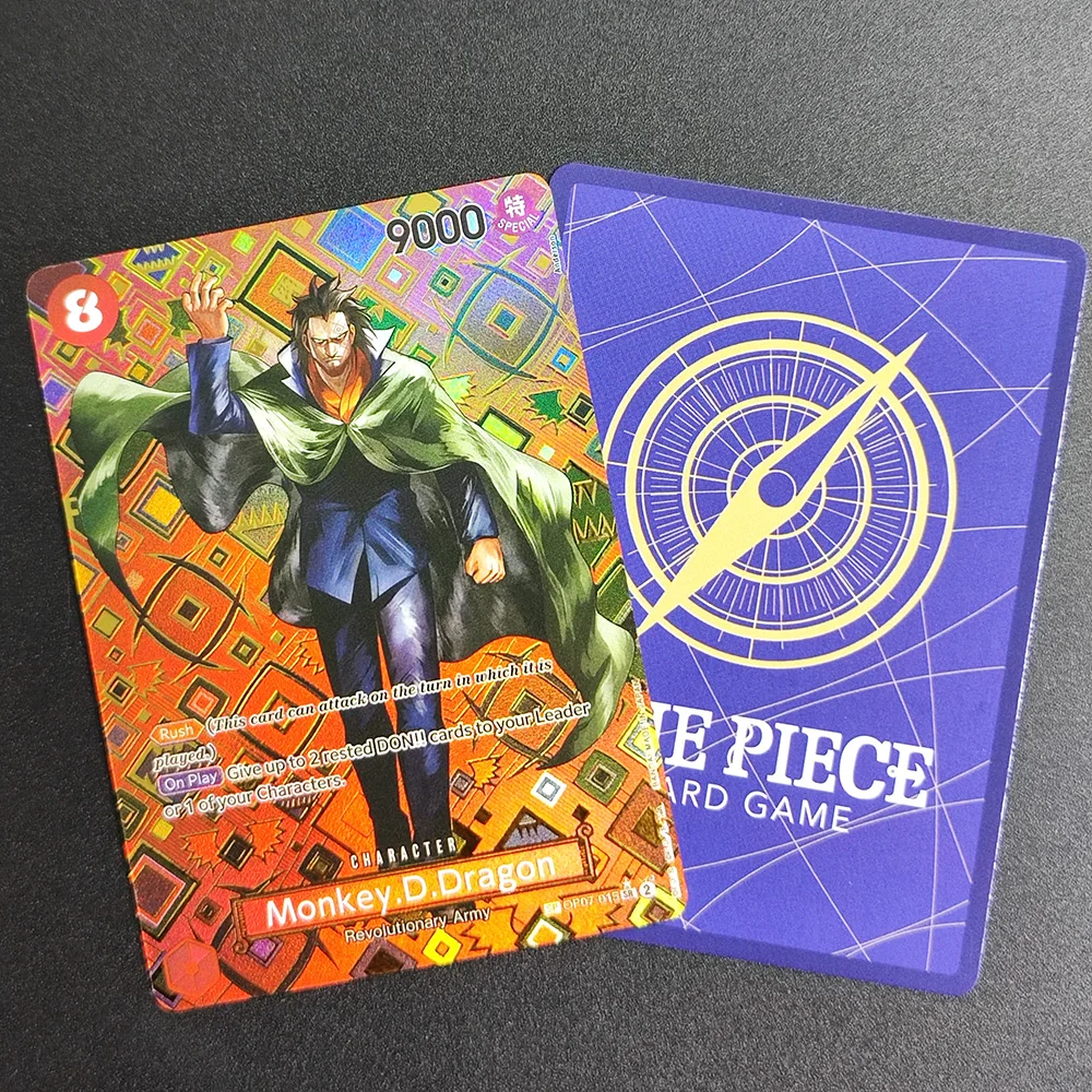 

Коллекционная карта One Piece 2024 OP09 EN Monkey.D.Dragon OP07-015, суперредкая, классическая аниме-карта, игрушка