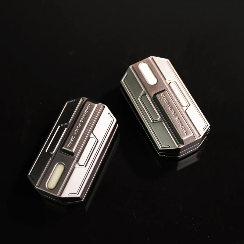 빛나는 피젯 슬라이더 장난감 - 불안 및 스트레스 완화를 위한 부드러운 금속 EDC 스피너 ADHD 집중 도구 무음 사무실 책상 장난감