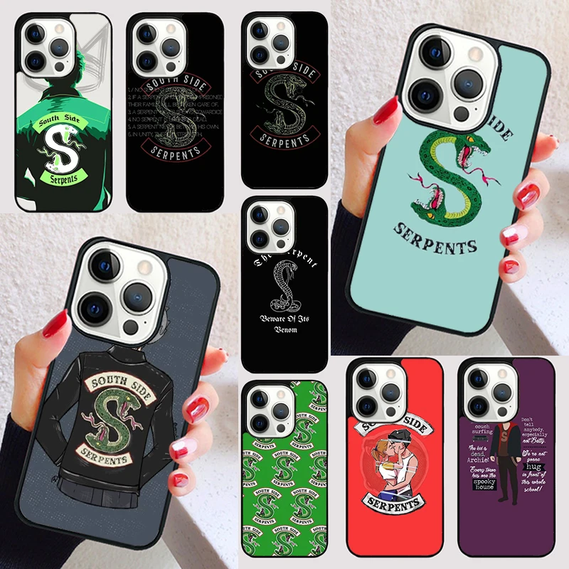 TV Riverdale Southside Serpent cover For iPhone 15 16 13 12 11 14 Pro Max Mini Max SE 2020 7 8 6S Plus Phone Case