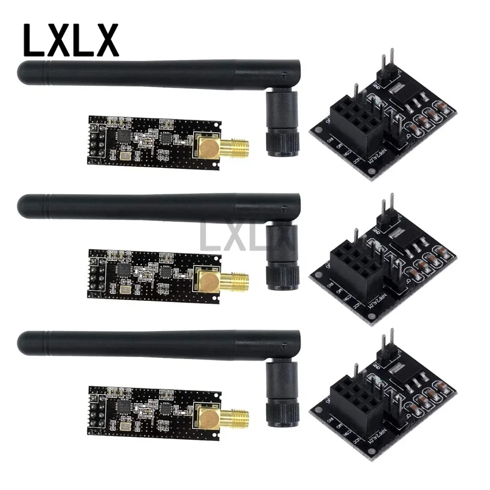 2-20PCS NRF24L01+ 2.4G Wireless Data Transmission Module 2.4GHz NRF24L01 Power Enhanced NRF24L01+PA+LNA 1000m for Arduino