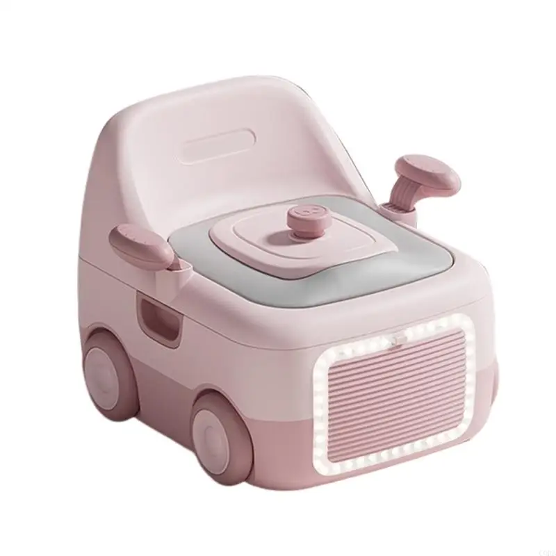 مقعد تدريب محمول للأطفال من CORB للجنسين، قاعدة مضادة للانزلاق، مدرب المرحاض، بطانة مريحة، ميزة الإضاءة الليلية