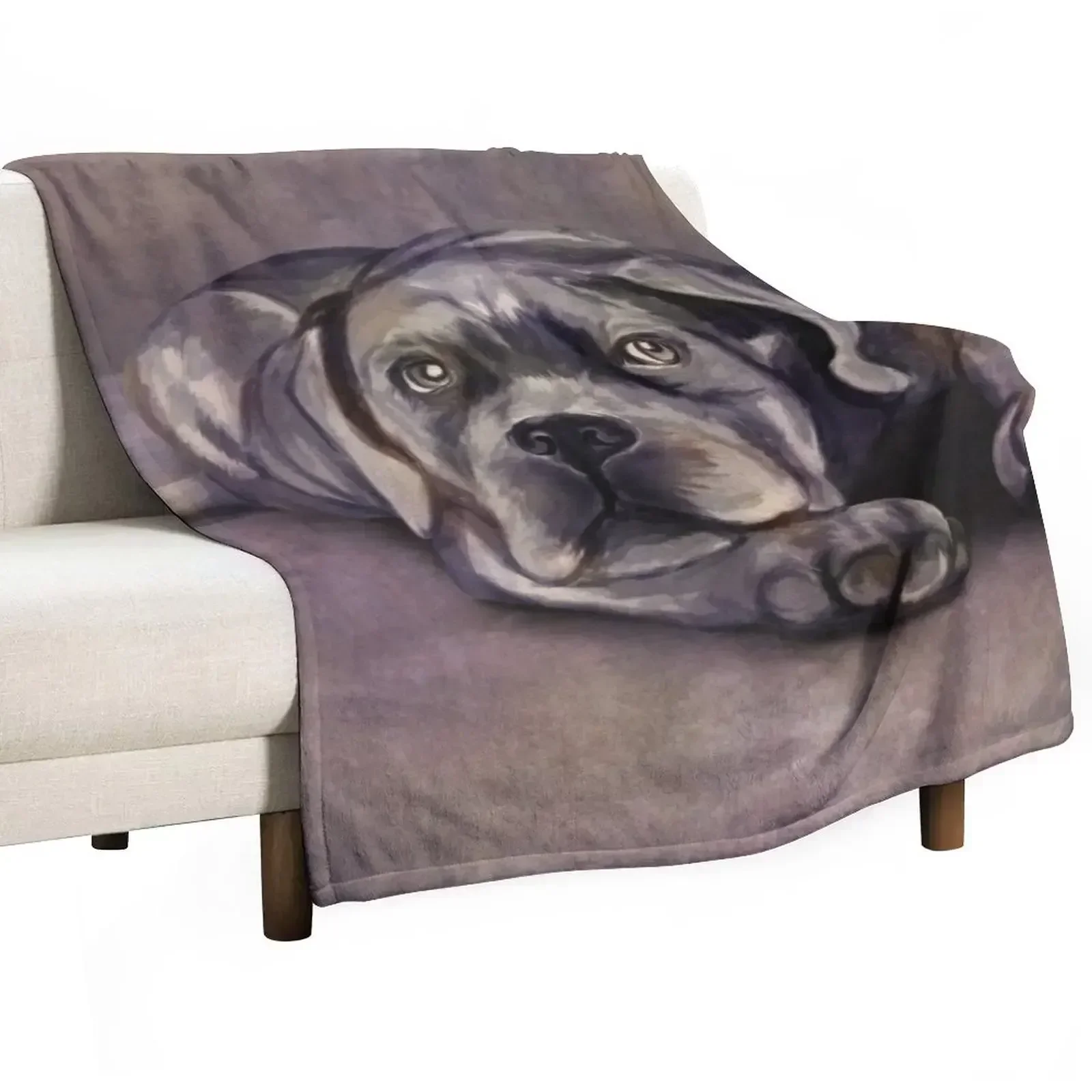 Cane Corso - Italian Mastiff Puppy Throw Blanket Bed Fashionable Retros Hairy Blankets