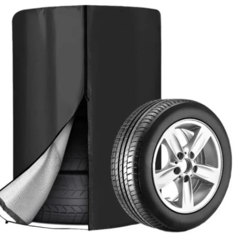Housse de pneu étanche avec fermeture éclair étanche – 210D double face, résistante à la saleté pour les besoins de stockage intérieur et extérieur