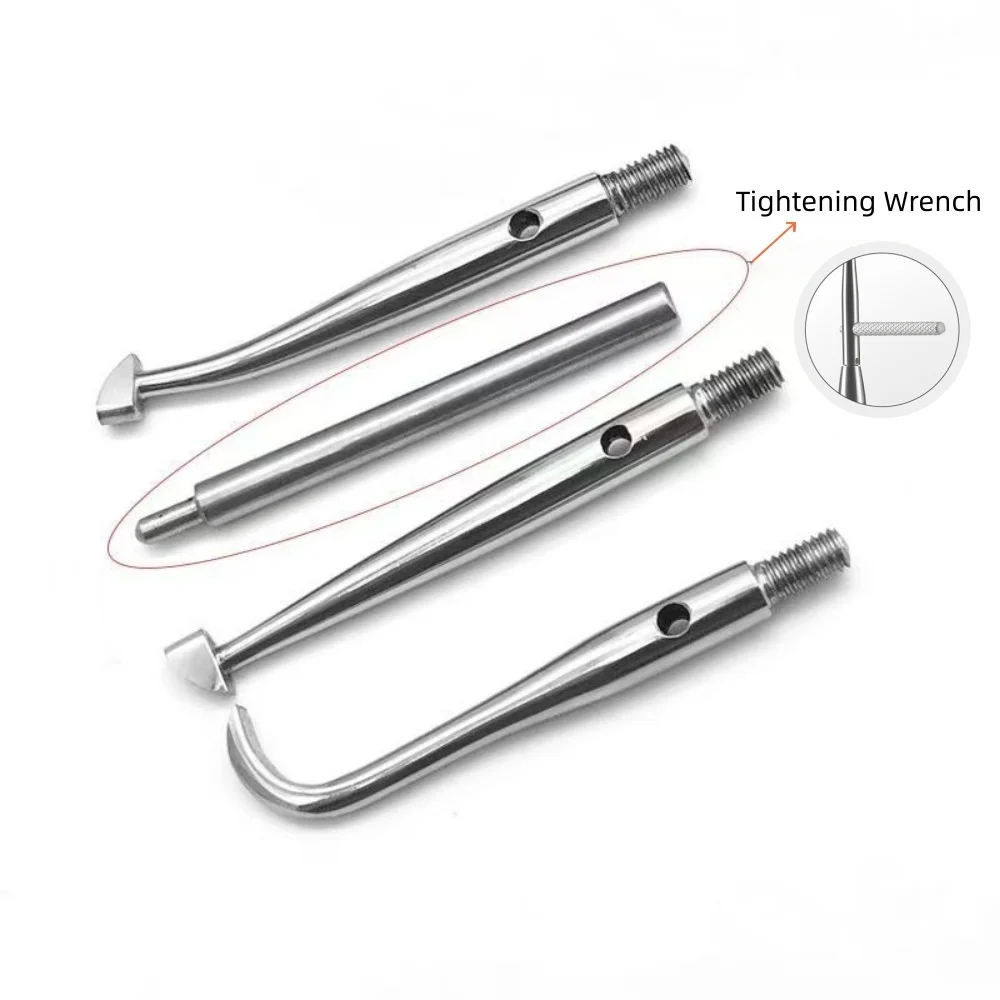 1Set Dental Automatic Teeth Crown Remover Adjustable 4 Shifts Manual Crown Remover Stainless Steel Lab Teeth Restoration Tool