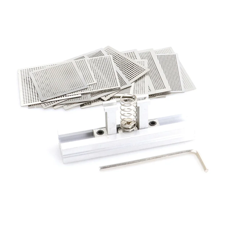 AB11-16Pcs BGA 일반 템플릿 SMT SMD 칩 Rpair 및 쉬운 지원을 위한 범용 직접 가열 스텐실
