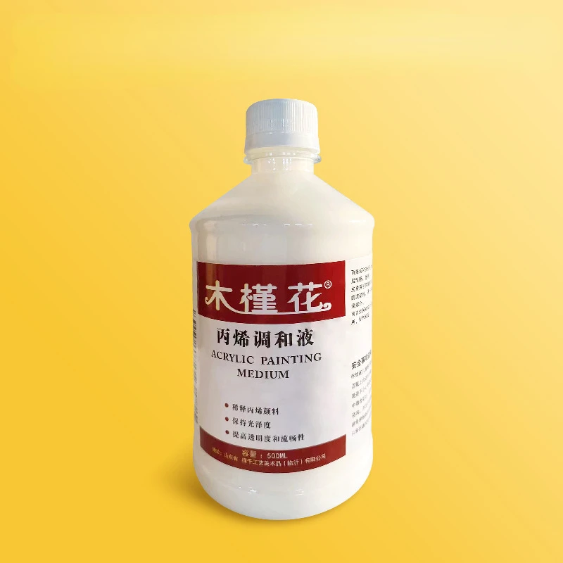 100/500ML akrylowy płynny rozcieńczalnik średni płyn do malowania pomoc przepływ jasny środek do szklenia rysunek artystyczny materiały eksploatacyjne — zdjęcie 5
