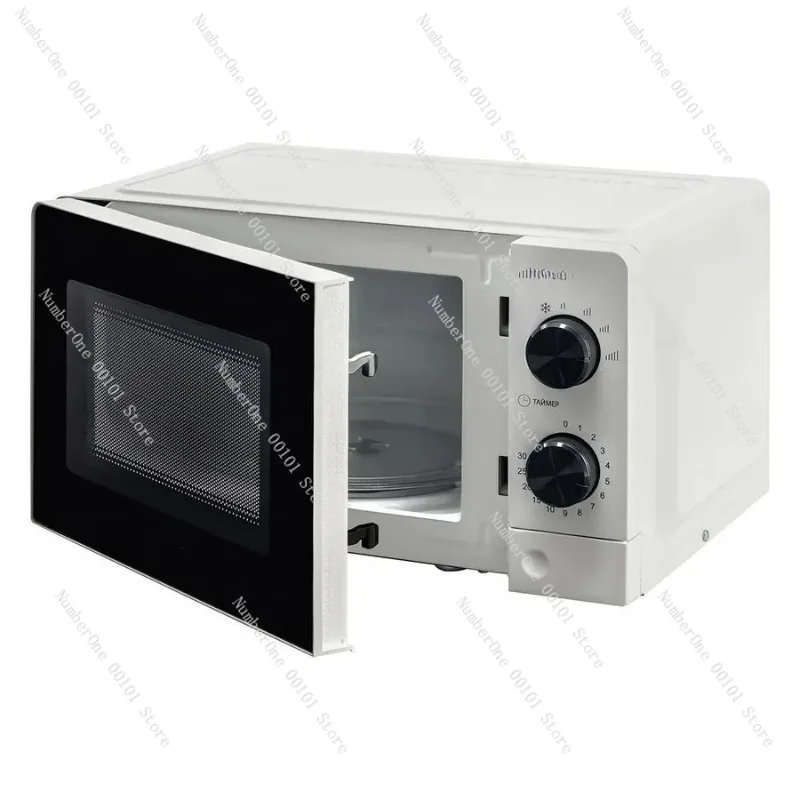 

20L Compact Mini Microwave Oven for Home Use Multifunction Mechanical Control Visible Window Countertop Kitchen Appliance