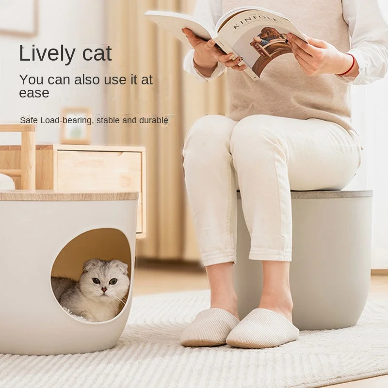 Furniture Cat Nest Closed Sleeping Nest Warm Cotton Nest Four Seasons General Creative Cat Nest Small Villa Pet Supplies