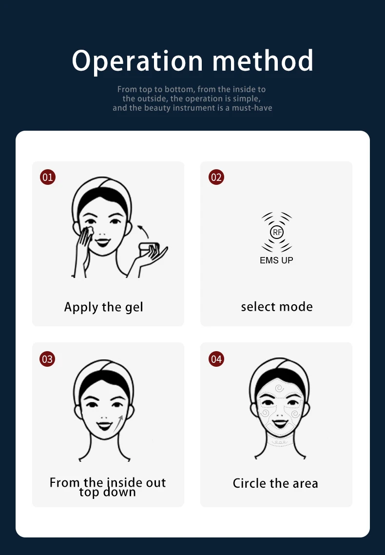 Nieuw Face Lifting Beauty Device Oogrimpel verwijderen Gezichtsschoonheid Huidverzorging Schoonheidsapparaat