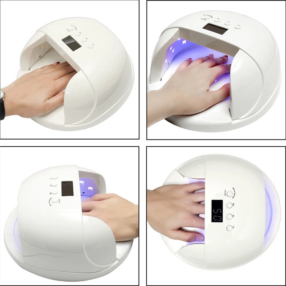 مجفف الأظافر جل مصباح 60 واط الموقت قابل للتعديل التجفيف السريع ضوء علاج مسمار الفن مانيكير باديكير أدوات آمنة لصالون المنزل