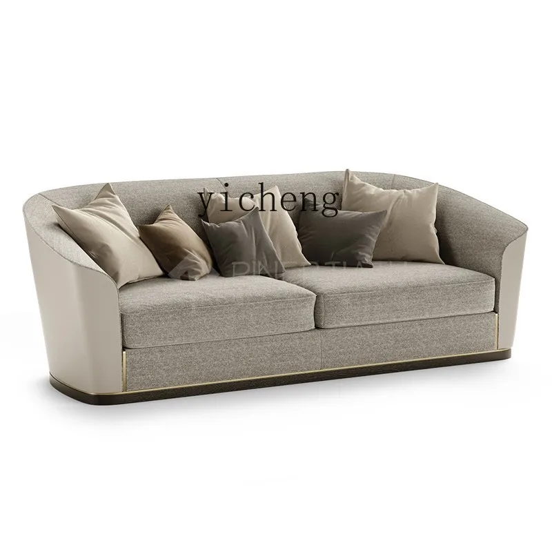 

ZC Fabric Sofa Simple Atmosphere Living Room Couch Model Room Hotel Club Leisure Sofa