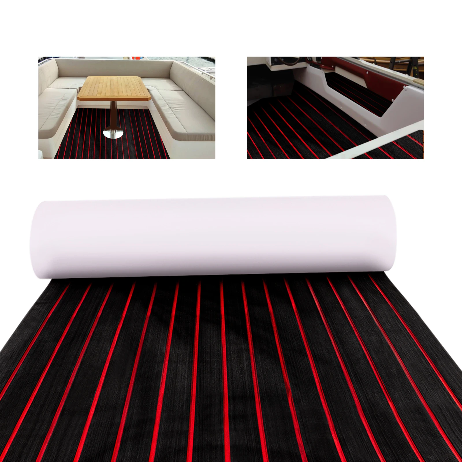 

EVA Foam Anti-Slip Mat Boat Decking Flooring Carpet Marine Mat Self-Adhesive Yacht Accessories Water-proof Pad for Motorboat RV