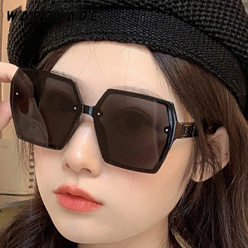 

Luxury Oversized Square Frame Women's Sunglasses Brand Designer Punk Men Sunglass Hiking Outdoor Driving Traveling Shades UV400