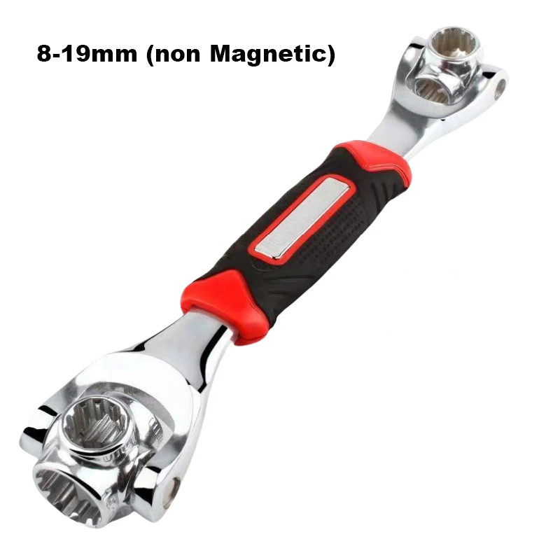 Imagem -05 - Chave Universal Multi-ferramenta 52 em a 19 mm Soquete de Trabalho Parafusos Ranhuras Rotação das Mangas Ferramentas Manuais 360 ° Chave Tigre 1pc