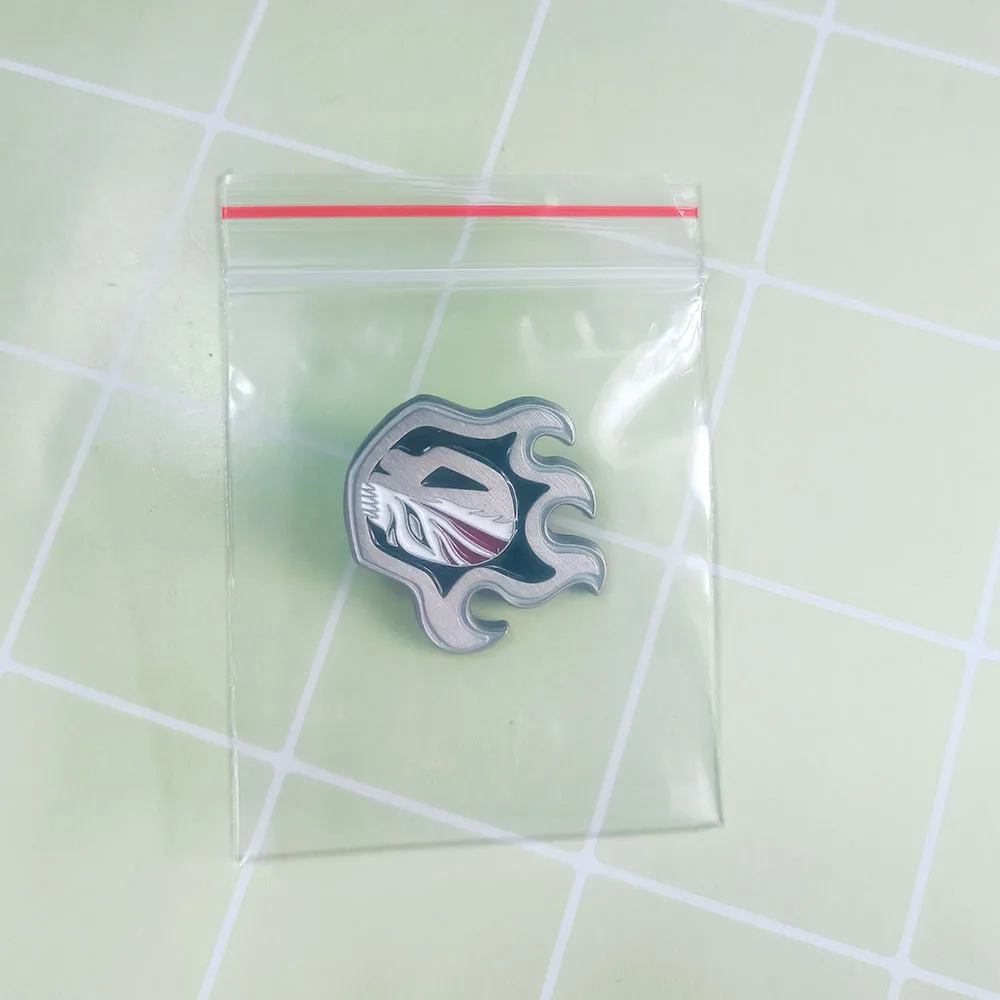 Anime-Flammenmaske Emaille-Pin Bleach-Themen-Brosche Dunkles Gothic-Totenkopfmuster Anstecknadel Anime-Themen-Dekorationsgeschenk für Fans – Detail 14