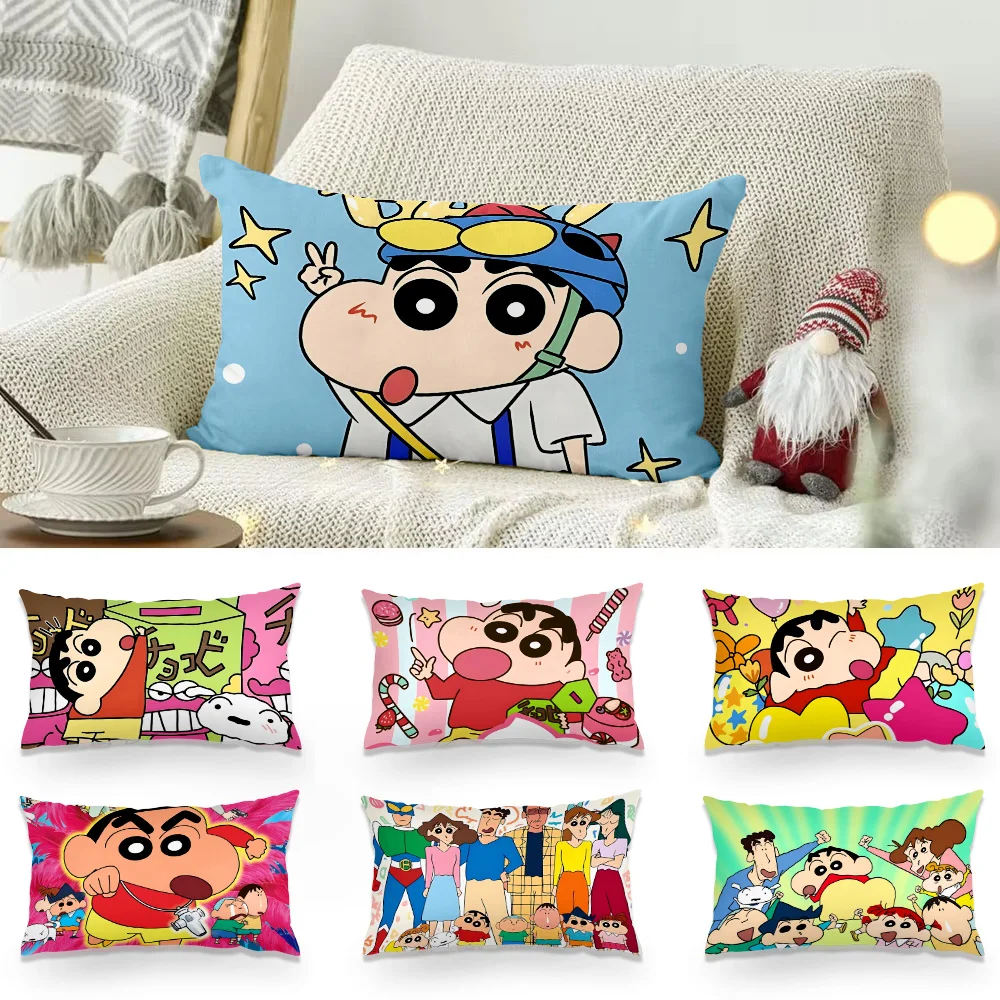 S-Shinnosukes Double-sided Printing Rectangle Pillow Case Bedside Pillowcase Sofa Cushion N-Noharas Cover Room Home Decoration