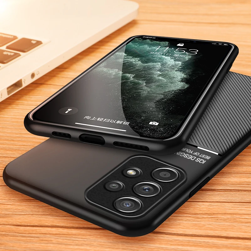 Matte Feeling Magnetic Case for Samsung Galaxy A73 5G A33 A53 A13 A52S A52 A73 53 52S Non-Slip Mobile Phone Bag