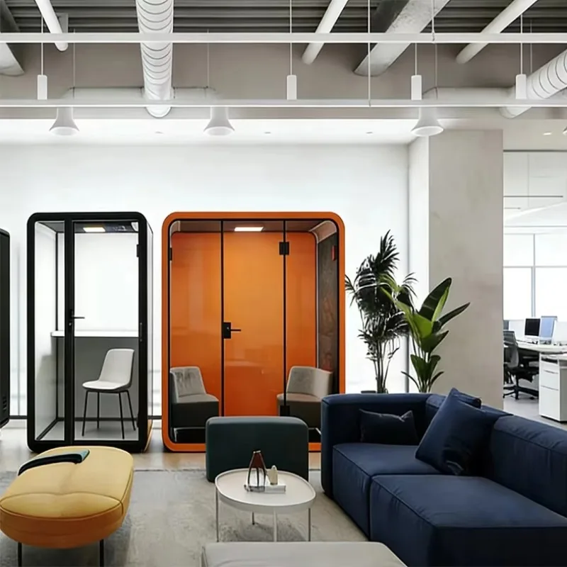 FOODLINE Customized Acoustic Office Pod Modular Telephone Booth Silent Cabin Work Meeting Pod Portable Study Room
