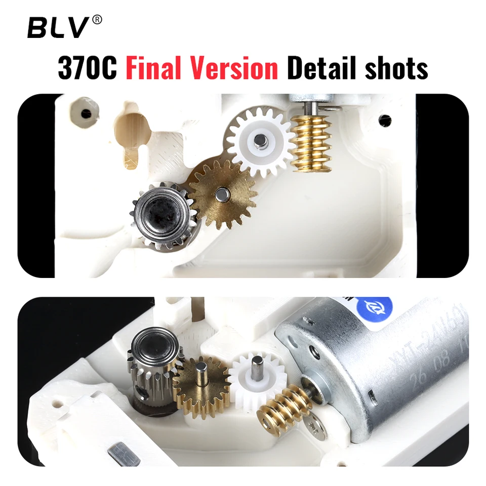 BLV® BMCU 370C New / 370C DM New Upgrade Metal Gears, High‑Torque