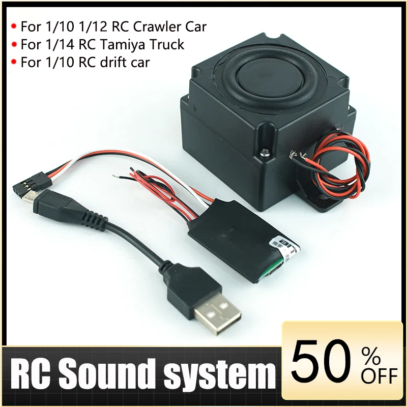 

RC Customisation Sound Simulation System for 1/10 1/12 RC Crawler Car TRX4 1/14 Tamiya RC Truck Trailer Tipper Scania 770S Car