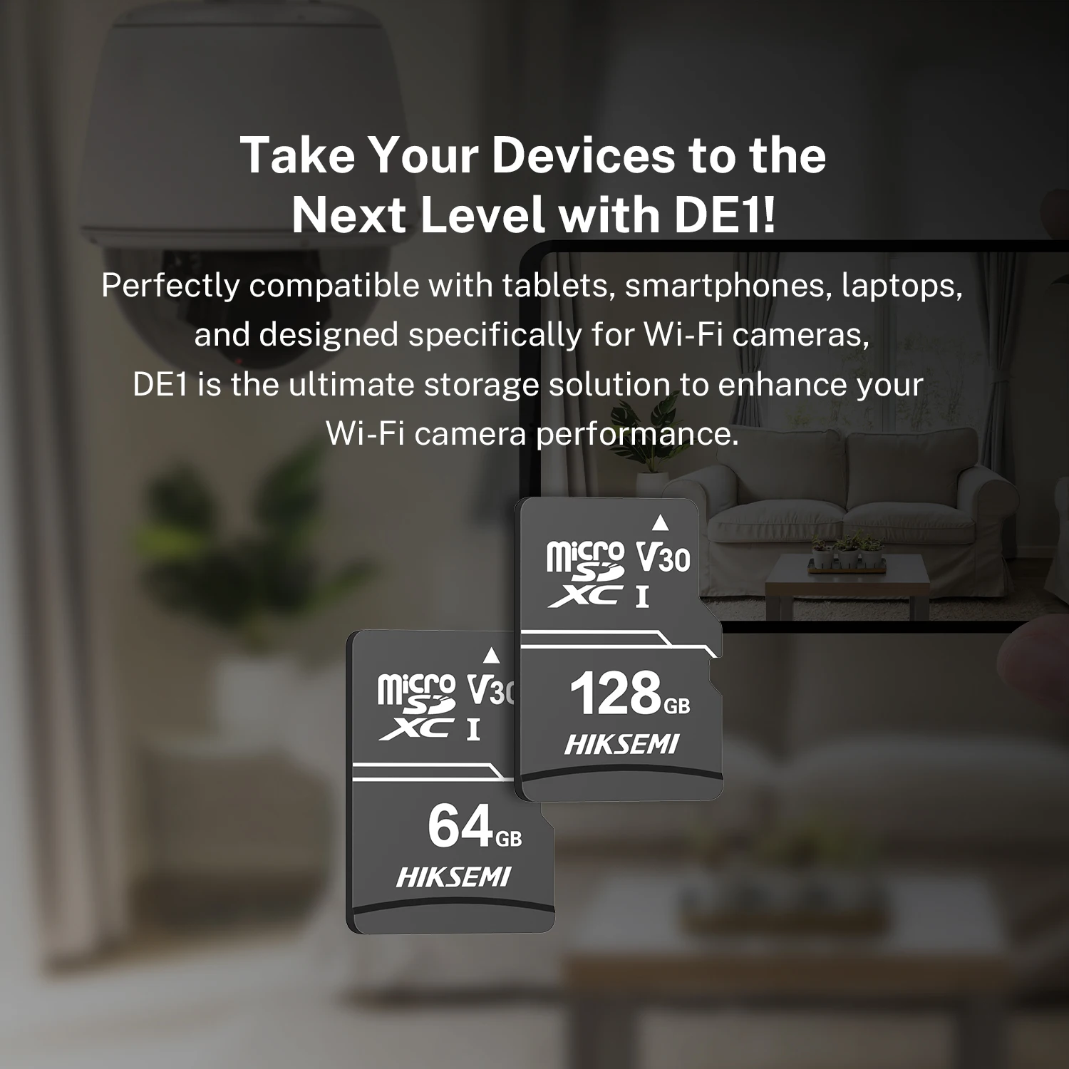 HIKSEMI NEO HOME TF Card | MicroSDHC/MicroSDXC Memory Card (128G/256G) - V30 Class 10 C10, Compatible with Camera, Tablet & Phone