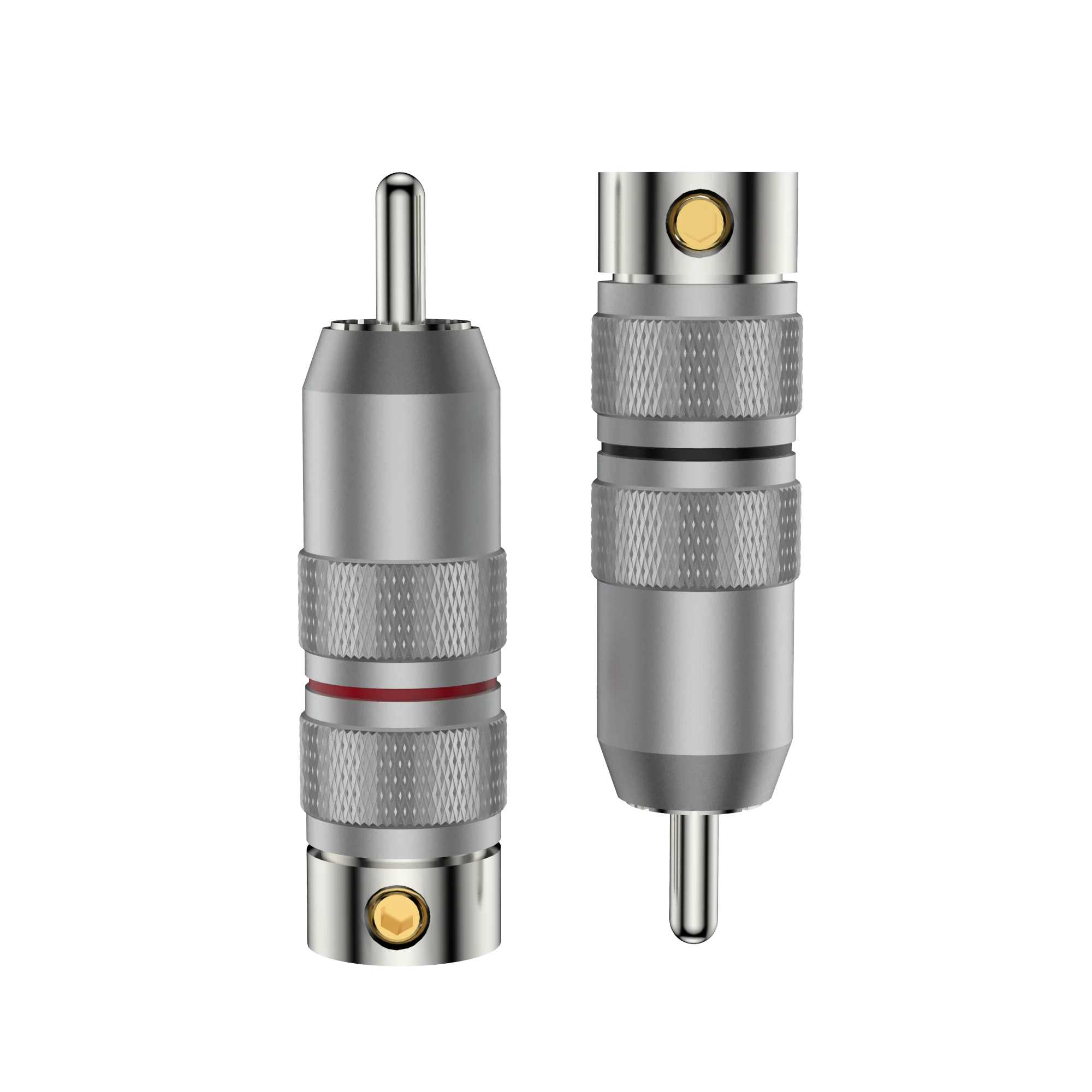 Viborg VR107R VR107G High-Purity Pure Copper RCA Plug Gold Rhodium Plated Premium Audio Cable Connectors
